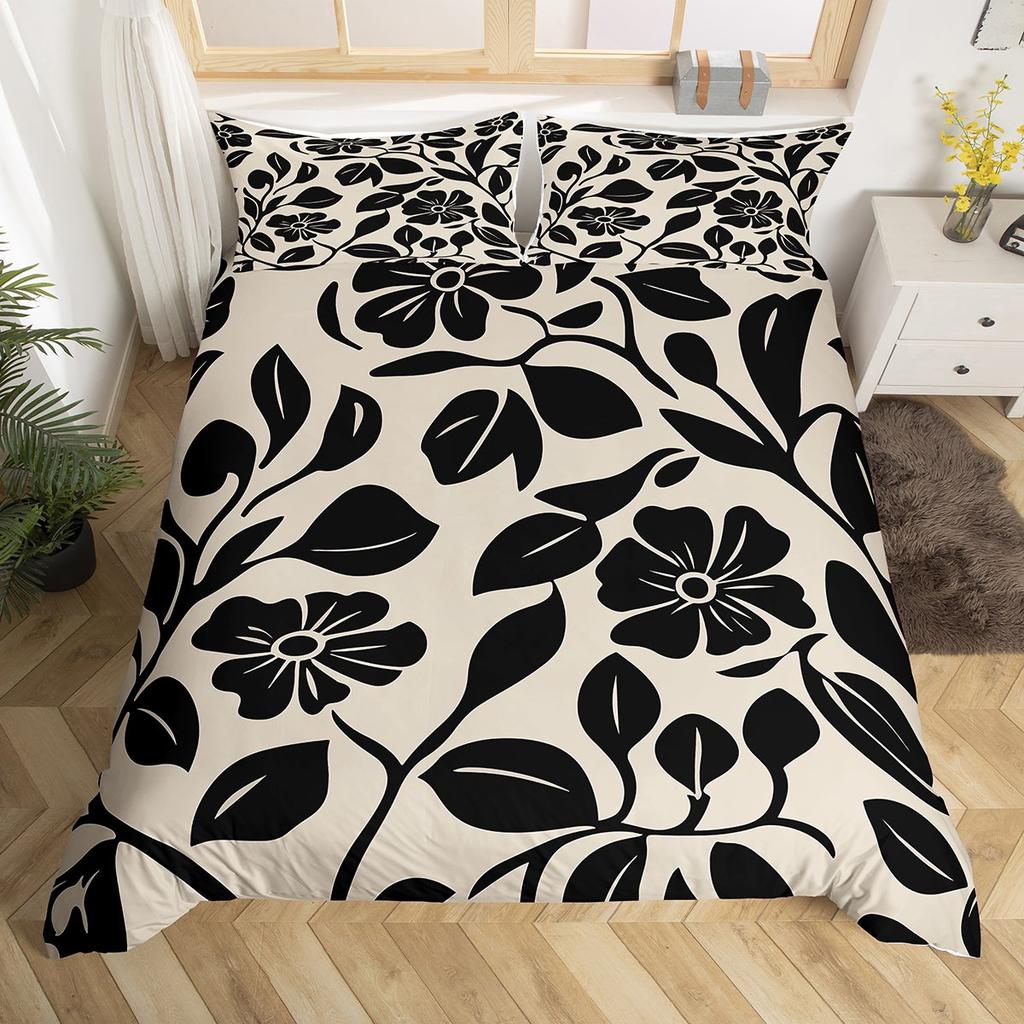 Comforter Homewish Orange Cherry Blossoms Garden Flower Floral Bedding Setcountryside Plant Bed Set