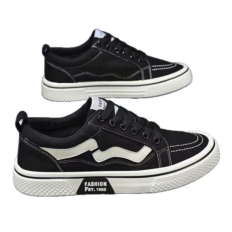 Breathable Canvas Shoes Men's Shoes Summer New Low-top Board Shoes Classic Sports and Leisure Soft-soled Cloth Shoes Men's