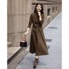 Demana Women's Warm Velvet Semi-High Neck Top & Skirt Set
