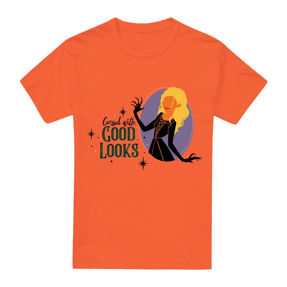 Hocus Pocus Sarah Is Cursed With Good Looks T-Shirt , Orange Unisex T-Shirt XXL