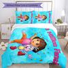 Set Biancheria da Letto Dora l'Esploratrice Copripiumino Traspirante con Federe Biancheria da Letto Decorativa per Camera da Letto Decorazione Casa Regalo di Compleanno