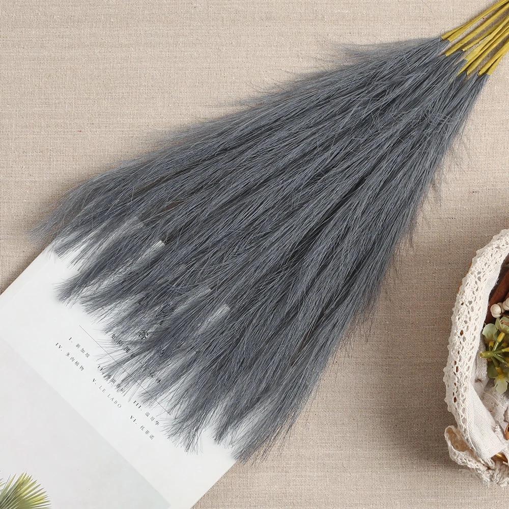 5/10Pcs Artificial Pampas Grass Bouquet For Home Wedding Decoration Party Room Decor Bedroom DIY Flower Wall Vase Reed Decor