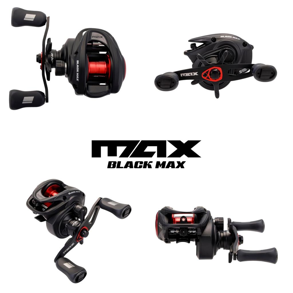 Abu Garcia MAX5 Black Max Baitcasting Low Salt BLACKMAX-L Reel, Profile, Bass,