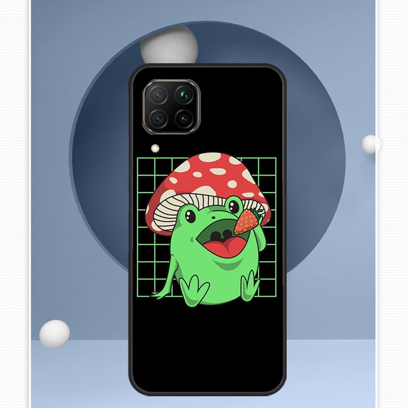 Cottagecore Fruit Strawberry Frog For Huawei Nova 12s 12i 11i 8i Y91 Y60 Y70 Y72 Y90 Y61 9 10 SE P20 P40 Lite P30 P60 Pro Case