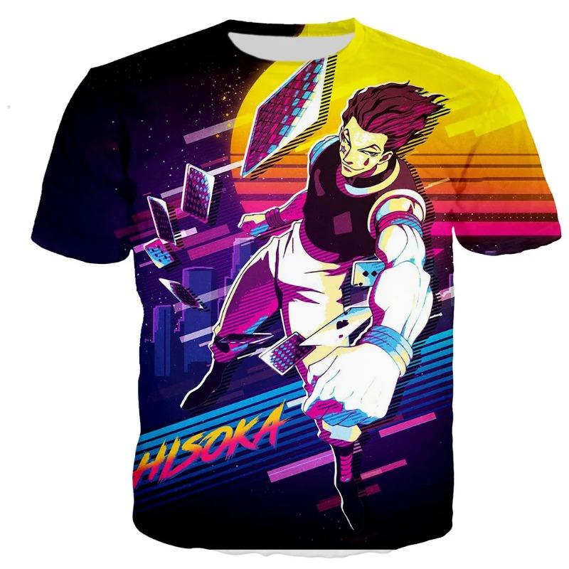 Anime Hunter X Hisoka Kreslený potisk Pánské Dámské Harajuku Kawaii Tričko Léto Dětské Dospělé Pánské Tričko Topy Oblečení Sportovní Trička
