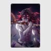 Kimetsu No Yaiba Kokushibo Poster Metal Plaque Club Bar Mural Painting Cinema Garage Classic Tin Sign Poster