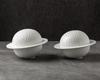 Creative Spherical Bowl with Dry Ice & Smoked Cloche - Modern Molecular Gastronomy Ceramic Tableware for Unique Dining Experience