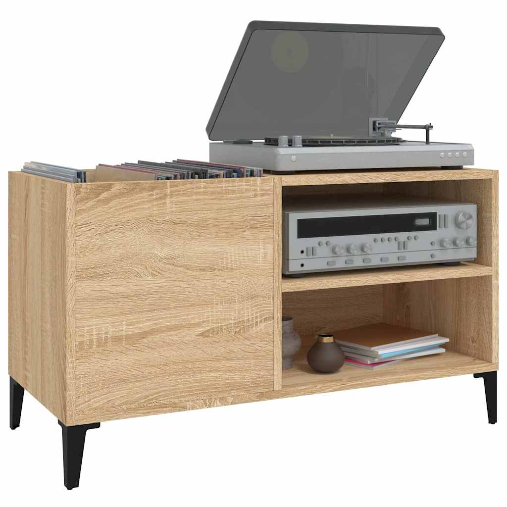 Record Cabinet in Sonoma Oak 84.5 x 38 x 48 cm Particleboard