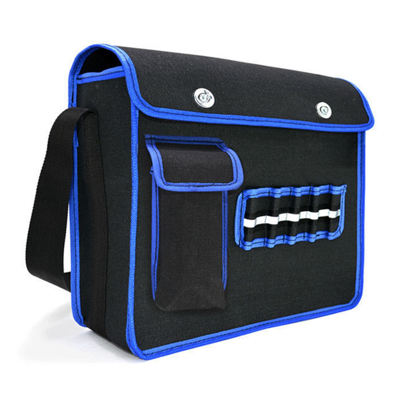 

Холщовая сумка для инструментов большой вместимости, утолщенная, износостойкая, портативная, сверхпрочная, сумка для инструментов электрика