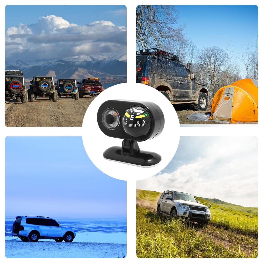 Car Compass, Car Compass, Dashboard Compass with , 2-in-1 Guide Ball Multifunctional Car Guide