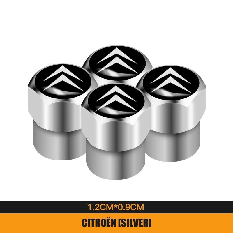 1Set Car Styling Metal Wheel Tire Valve Caps Dust Accessories For Citroen C1 DS3 C2 C3 Vts C4 Saxo C4L C5 C6 C8 Xsara C3-XR Xkdf64