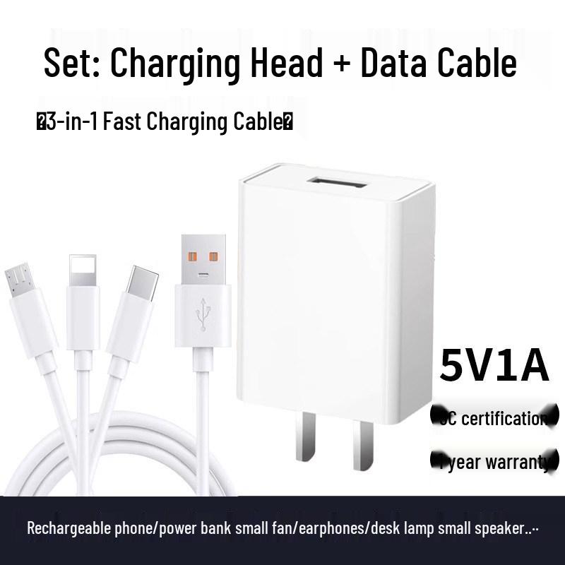 Universal 5V2A/5V1A Type-C Fast Charger for Android Devices