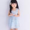 Baby Girls Summer Dress Sleeveless Hollow Back Pleated Skirt T-Shirt Dress 0-24 Months Breathable Photoshoot & Party Outfit