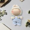 4Pcs 17cm Cute Plushies Outfit Decorative Kawaii Plush Dolls Garment Stuffed Doll Clothing Vinyl Doll Overalls for Party Favors