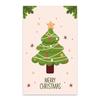 30Pcs Merry Christmas Gift Cards Greeting Card Christmas Tree Stickers Cute Design For 2022 New Year Gift decoration card