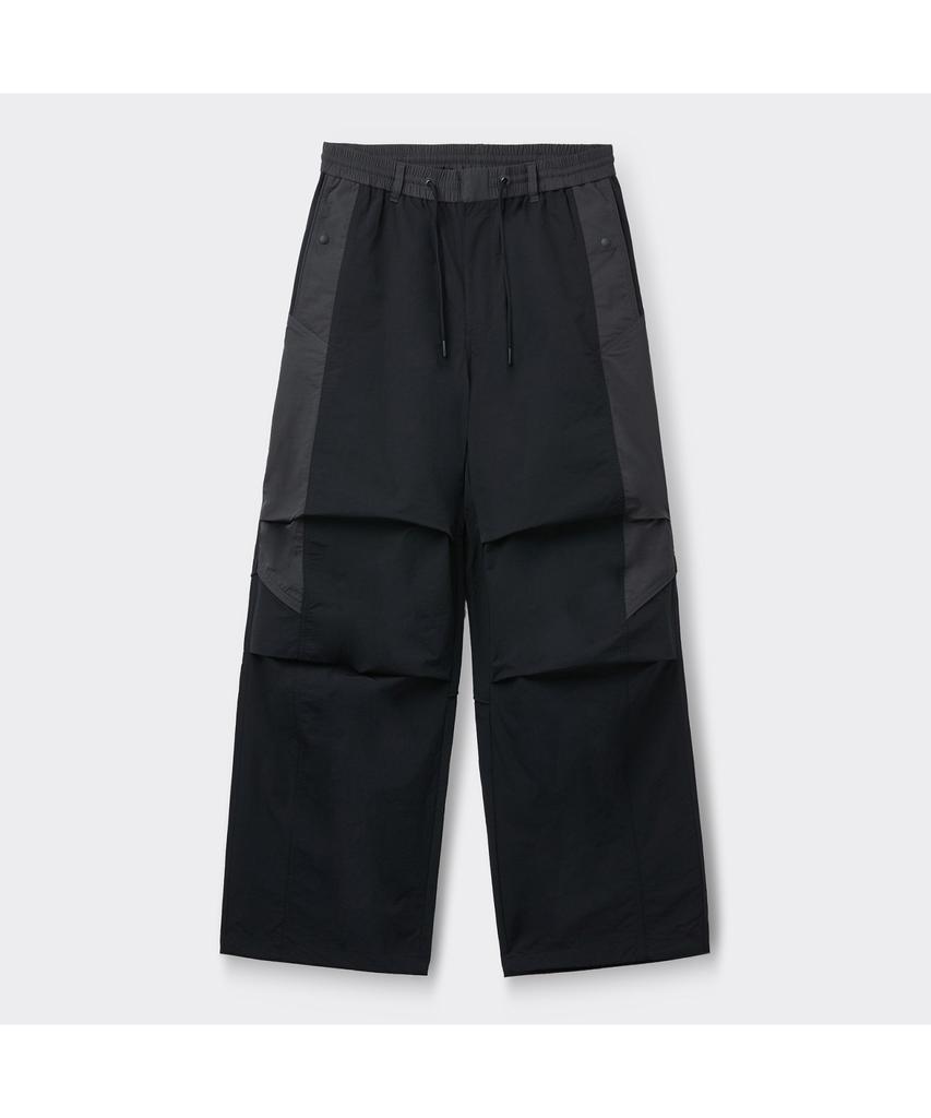 Keoseuuteommellou Black Incision Parachute Pants Cwpam26352Bkx