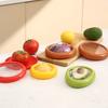 1pc/4pc Fruit Preservation Box Film Food Box Red, Green, Orange Yellow Sealed Breeder Avocado Tomato Onion Lemon