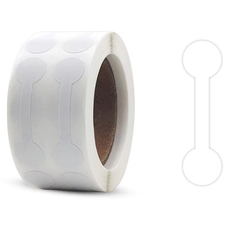 

500 шт. Бирки для ювелирных изделий в рулоне, самоклеящиеся наклейки, этикетки для ожерелий, серег, колец, для идентификации, для дисплея, для упаковки малого бизнеса