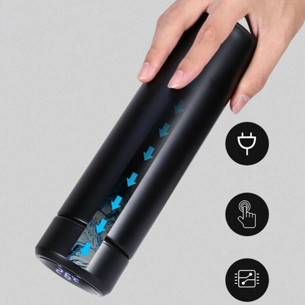 Smart Insulated Mug Stainless Steel Vacuum Cup LED Temperature Display 500ml. Smart Insulated Mug Stainless Steel Vacuum Cup LED Temperature Display 500ml.