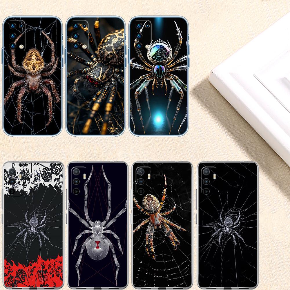 NH40 Spider Transparent Phone Case for LG K22 K30 K40 K40S K41 K42 K50 K50S K51 K51S K52 K61 K62 K71 K92 Q60 Q61 V40 V50 V60