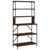 VidaXL 6-Tier Baker's Rack, Kitchen Storage Shelf, Living Room Bookshelf, Wine Rack of 834222