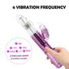 Rotating Vagina Vibrator Double-Ended Stimulator Thrusting  G-Spot Massager Sex Toy for Women