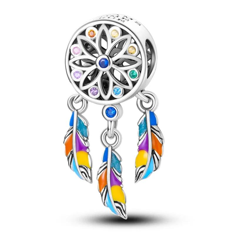 Charms Beads Copper Pink Perfume Bottle Letter Luminous Firefly Tarot Card Beads Fit Diy Bracelets Jewelry