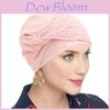 Womens Lace Cross Headscarf Hat With Soft Lightweight Fabric For Casual Wear