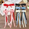 6PCS Hair Bows for Women Hair Clip Hair Tassel Hair Ribbon Ponytail Holder Accessories Slides Metal Clips Barrettes Girls Toddlers Teens White Black