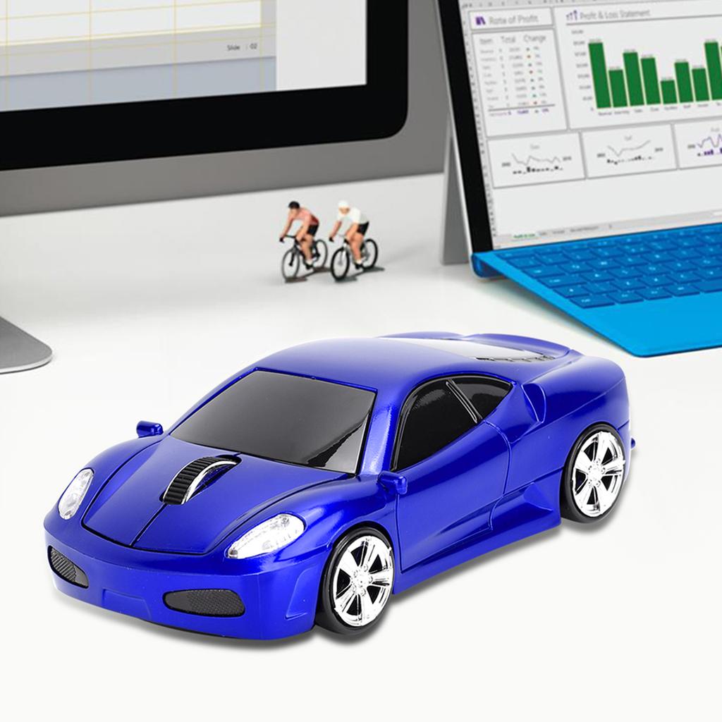For Ferrari Car Model Creative 2.4G 1200DPI Wireless Mouse Mice for Notebook ComputerBlue