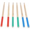 3 Paar 5A Holz Drumsticks Pack Set Kit Anti-Rutsch Musikinstrument Zubehör für Erwachsene Kinder