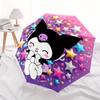 Kuromi Automatic opening and closing folding umbrella with 8-rib frame and compact travel design, perfect for all occasions | Stylish foldin
