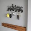 1pc Modern Metal Key Holder Wall Mounted, Powder Coated Finish Key Rack, Space Saving Key Organizer for Entryway Bedroom Office Minimalist Durable