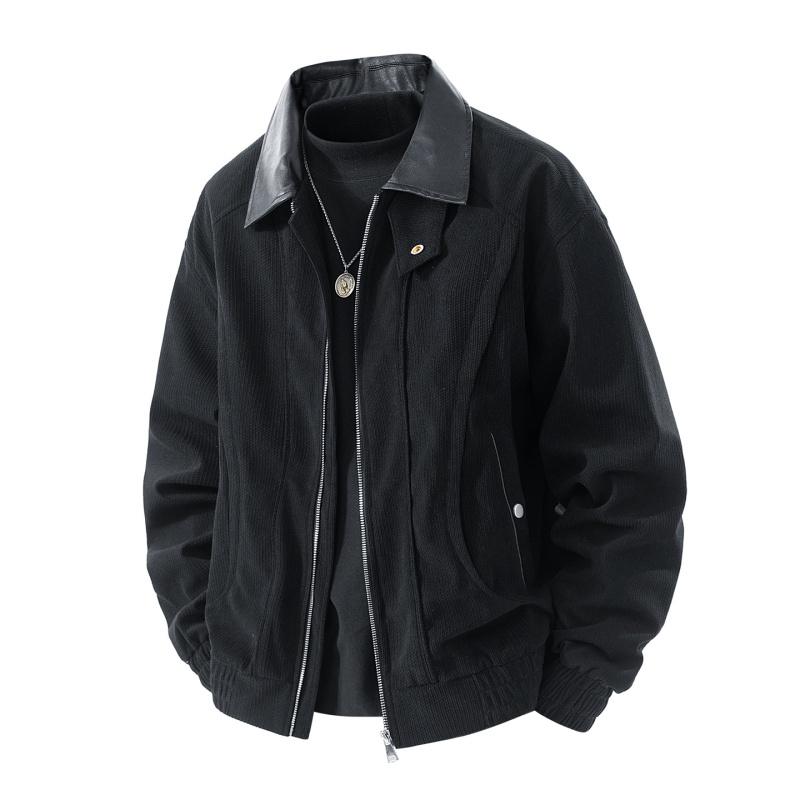 Autumn Winter Casual Retro Men Coats Outdoors Windproof Fashion Lapel Tops New Loose Breathable Versatile Solid Jacket Men