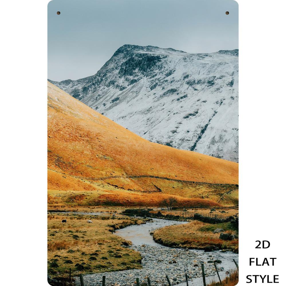 

Rustic Iron Sign Mountain Creek Sheep Metal Wall Art x Inch Pre Drilled Easy Hanging 20x30cm