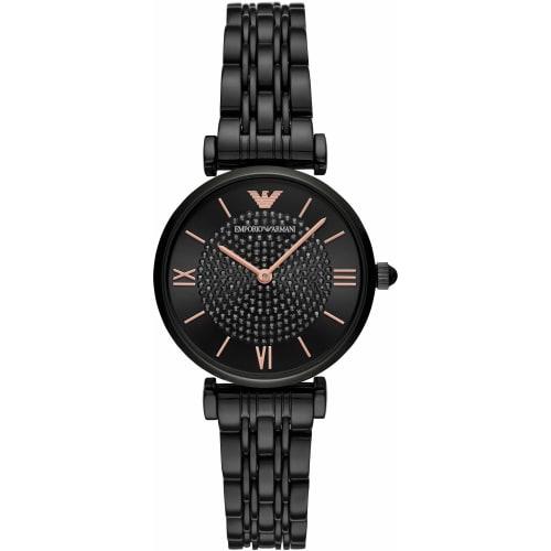 Emporio Armani GIANNI T-BAR AR11245 Women's Watch, Officially Imported, Black