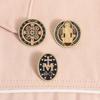 Ace Sfântul Benedict Catolic Broșe Medalie Religioasă Vintage Cruce Exorcism Insigne Monogramă Bijuterii Credință Creștină Pentru Cadouri