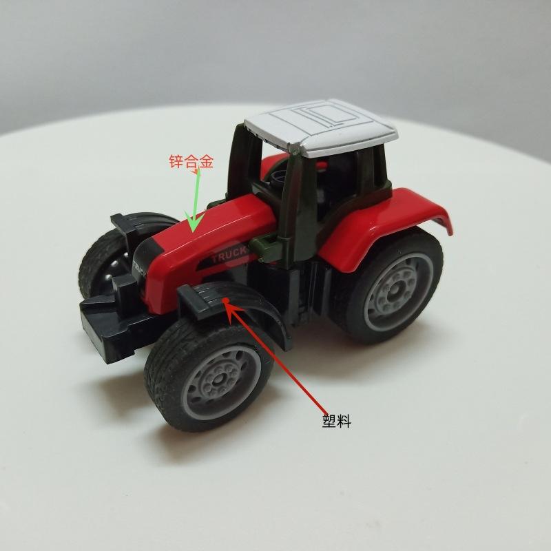 Children's Puzzle Toys Alloy Car Model Simulation Mini Farm Car Tractor Skidding Farmer Car Children Boys Birthday Gift Car Toys