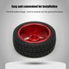 4PCS Aluminum Alloy 110 RC Car Tire Tyre Remote control Car Wheel Hub ReplacementRed