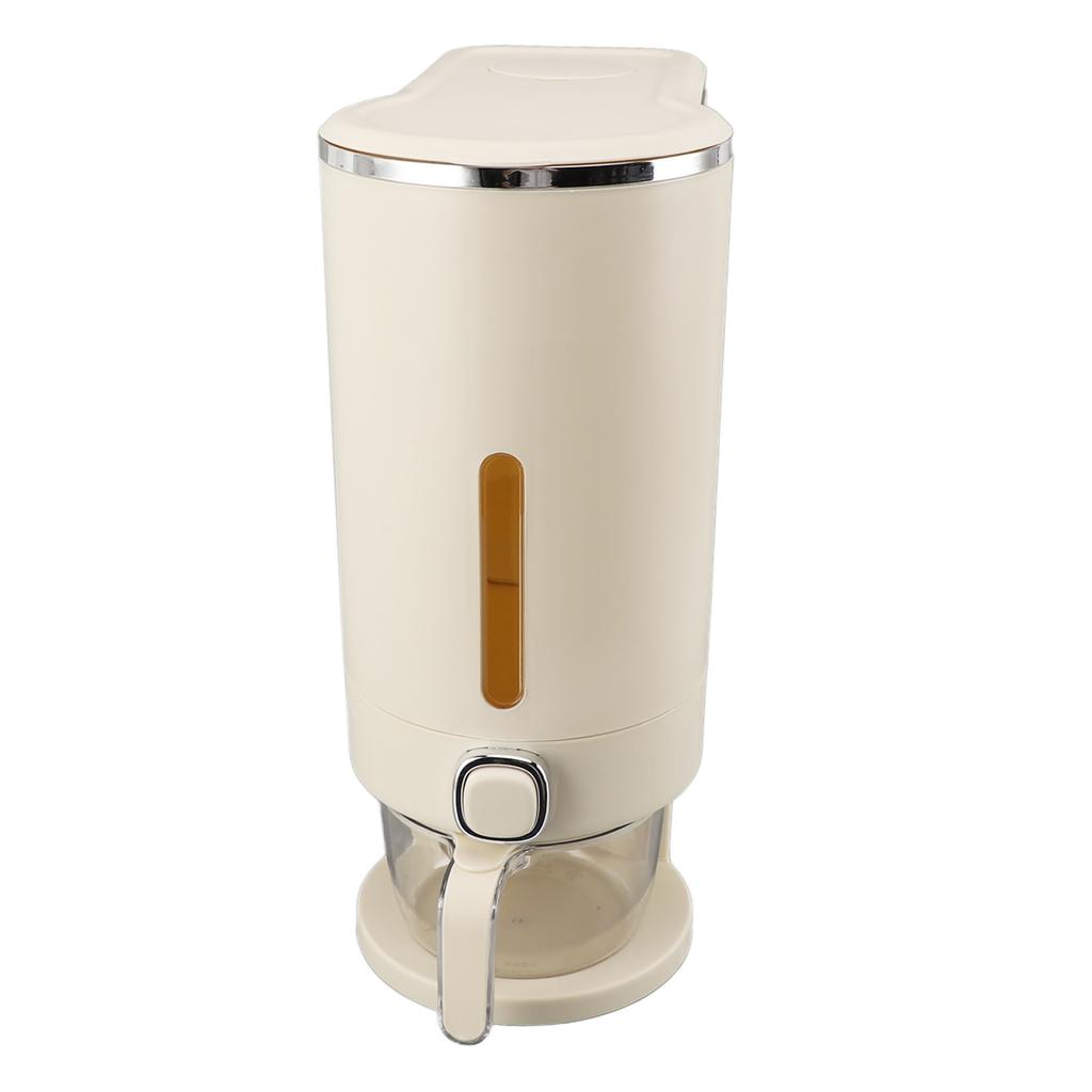 Boîtes à Riz Pression Blanc Crème Anti-Insectes Anti-Humidité Seau de Stockage pour Riz Usage Domestique Seau de Stockage pour Riz