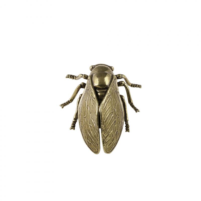 Cicala Ottone Massiccio Animale da Tè Grande Ornamento Per Soggiorno Studio Ufficio