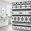 Bohemian Style Shower Curtain Simple Printed Waterproof Polyester Bath Curtains for Bathroom Home Decor Boho Bathroom Curtain