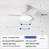 Nordic Smart Ceiling Fan with Silent Operation & Remote, Energy-Saving Eye Protection Light for Bedroom