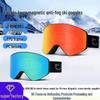 Neue zylindrische Skibrille mit magnetischer Anti-Beschlag-Linse & Einsatz für Korrektionsbrillen