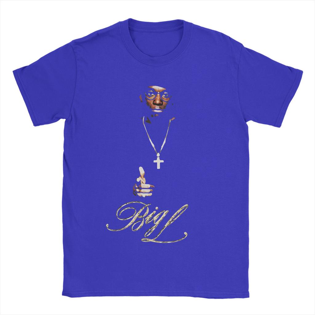 Men Big L T Shirt  100% Cotton Clothes Unique Short Sleeve Crewneck Tee Shirt New Arrival T-Shirts