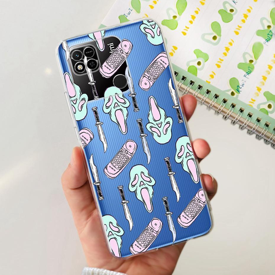 Case For Xiaomi Redmi 10A Cute Flower Cat Painted Phone Bumper For Redmi 10A 4G Redmi10A Soft Silicone TPU Back Cover