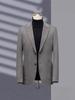 Men's Spring & Autumn Cashmere Wool Suit: Short Casual Blazer & Formal Overcoat