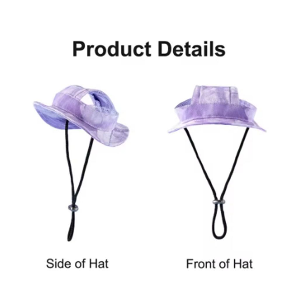 Adjustable Cat Baseball Cap with Ear Hole Cat Costume Hat Colorful Pet Sun Hat  Puppy Accessories