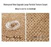 Faux Sisal Entrance Door Mat: Wear-Resistant, Cat-Scratch Proof, Wash-Free, Mixed Color Floor Mat for Living Room or Bedroom