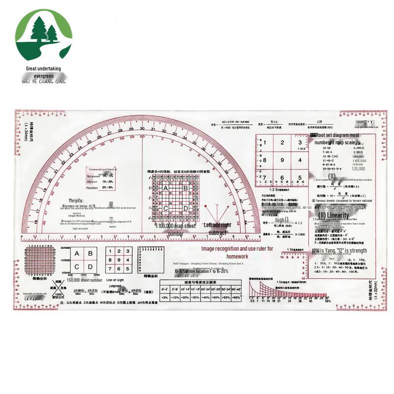 Military Geographic Coordinate Map Tool Ruler Buy cheaply on Joom